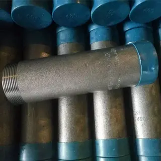 ASTM A106 GRB TBE Nipple, 3 Inch Length, SCH80